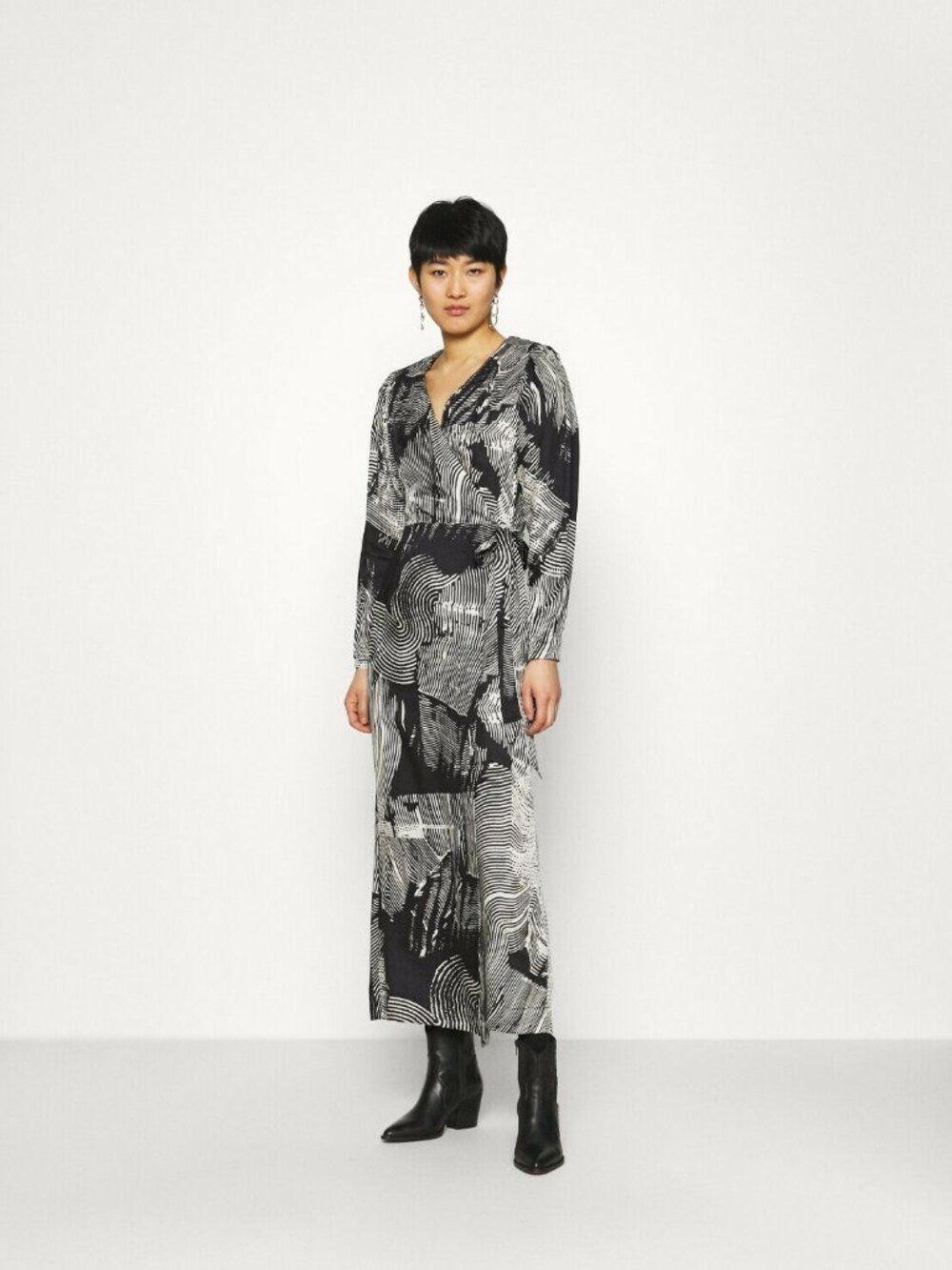 Copenhagen Muse Cmblossum Printed Wrap Maxi Long Dress #207